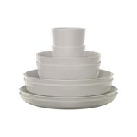 GESCHIRR-SET Silueta Nordic White 8-tlg. - Weiß, Kunststoff (2/2/2cm) - Mepal