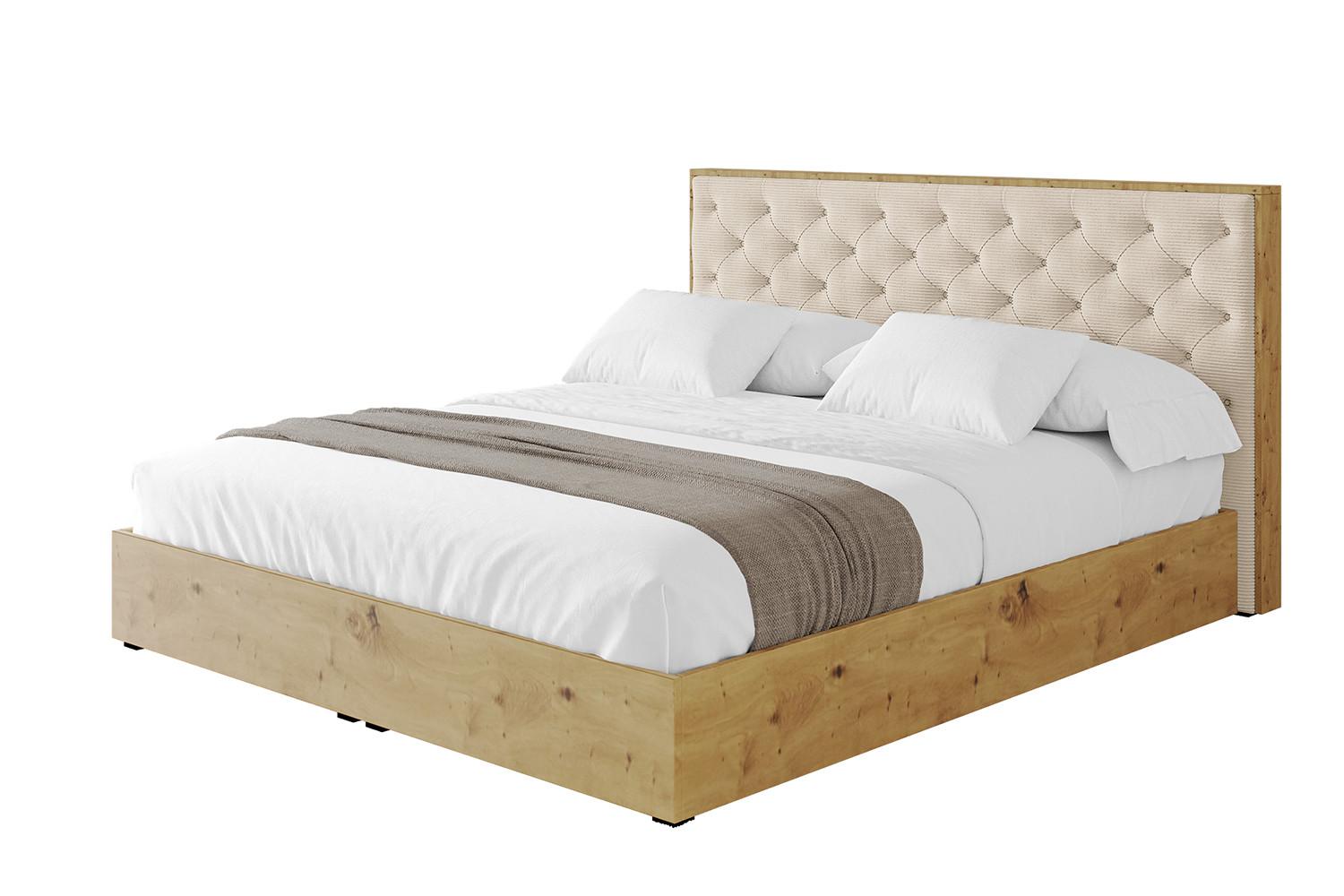 POLSTERBETT mit Bettkasten und Lattenrost, Boxbett ohne Matratze - ENZO3 180x200 Beige - Creme, Holzwerkstoff/Textil (180/200cm) - ALTDECOR