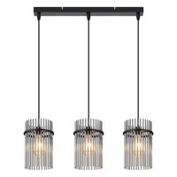 PENDELLEUCHTE Willow 48/5/150 cm - Schwarz, Glas (48/5/150cm) - ZMH