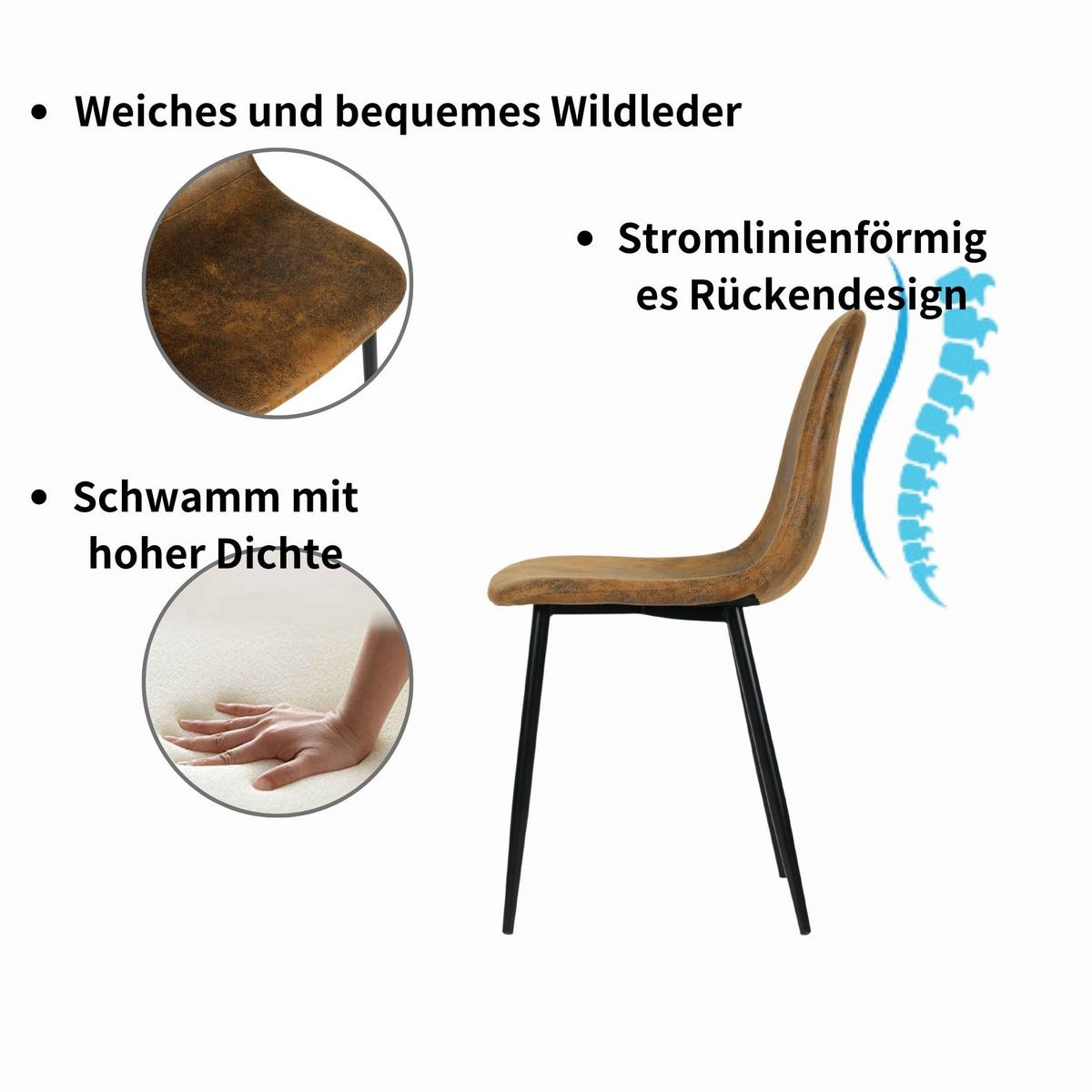 TISCHGRUPPE 5-teilig Kompakter Esstisch 110–130 cm mit Regal-Stauraum & 4 Stühle - Schwarz/Eiche San Remo, Holzwerkstoff/Textil (130/75/70cm) - Urban Meuble
