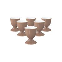 EIERBECHER Liberty Pure Colors Cocoa Brown ø 4,9 cm 6er Set - Braun, Keramik (4.9/6.4/4.9cm) - Seltmann Weiden