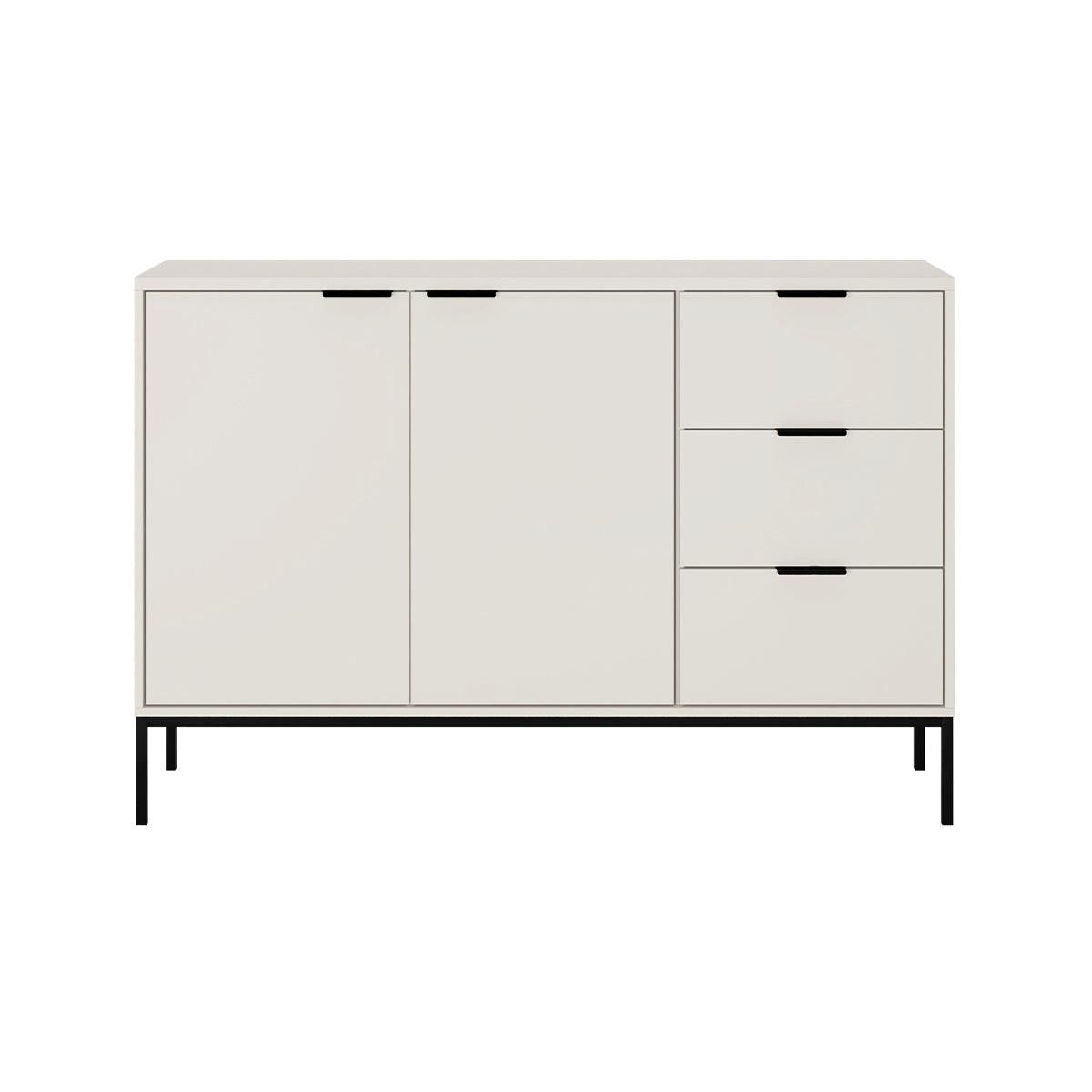 SIDEBOARD Seattle Weiß und Schwarz - Weiß, Holzwerkstoff (150/100.4/40cm) - Petits-meubles
