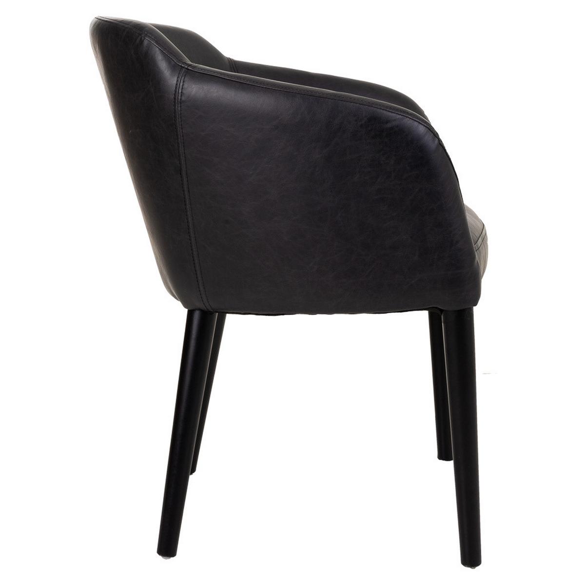 SESSEL aus Holz 62x60x82 cm - Schwarz, Holz (62/82/60cm) - Wanderlust