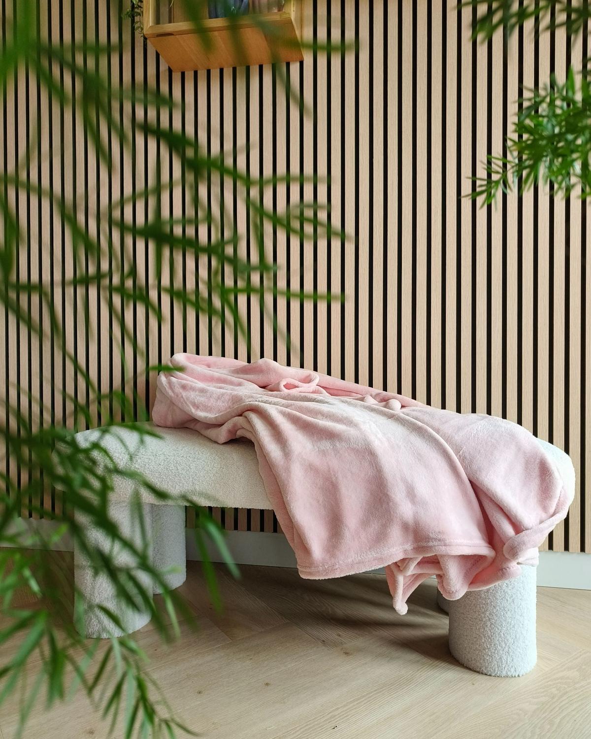 DECKE Rosa Bayburt 150/200 cm - Pink, Textil (150/200cm) - Beliani