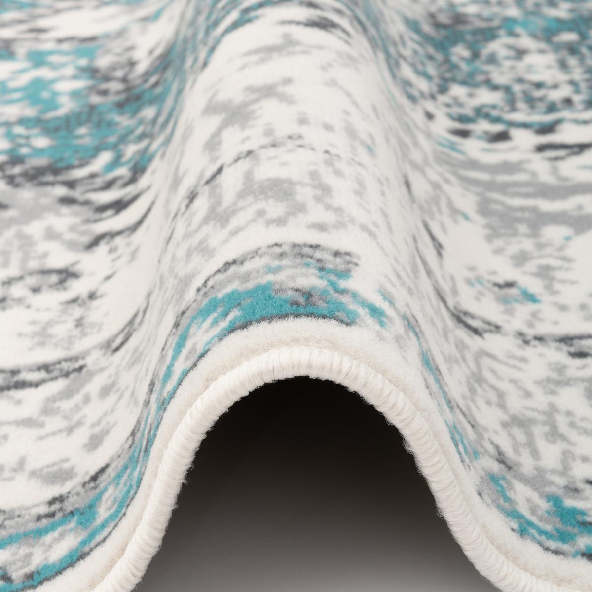 DESIGNER TEPPICH POP-VINTAGE - Blau/Creme, Textil (120/170cm) - Pergamon