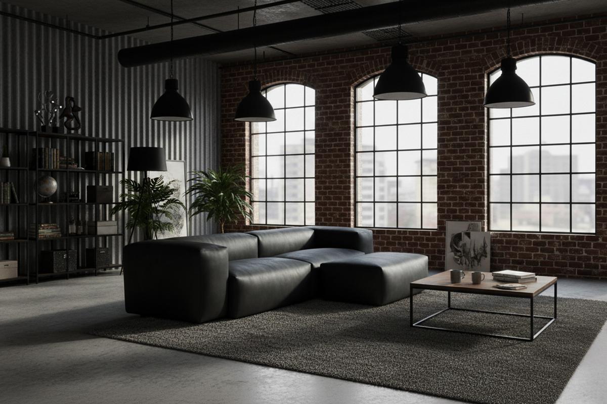 SOFA CELESTE Schwarz Lederfaserstoff - Schwarz, Leder/Kunststoff (302/72/114cm) - KAWOLA