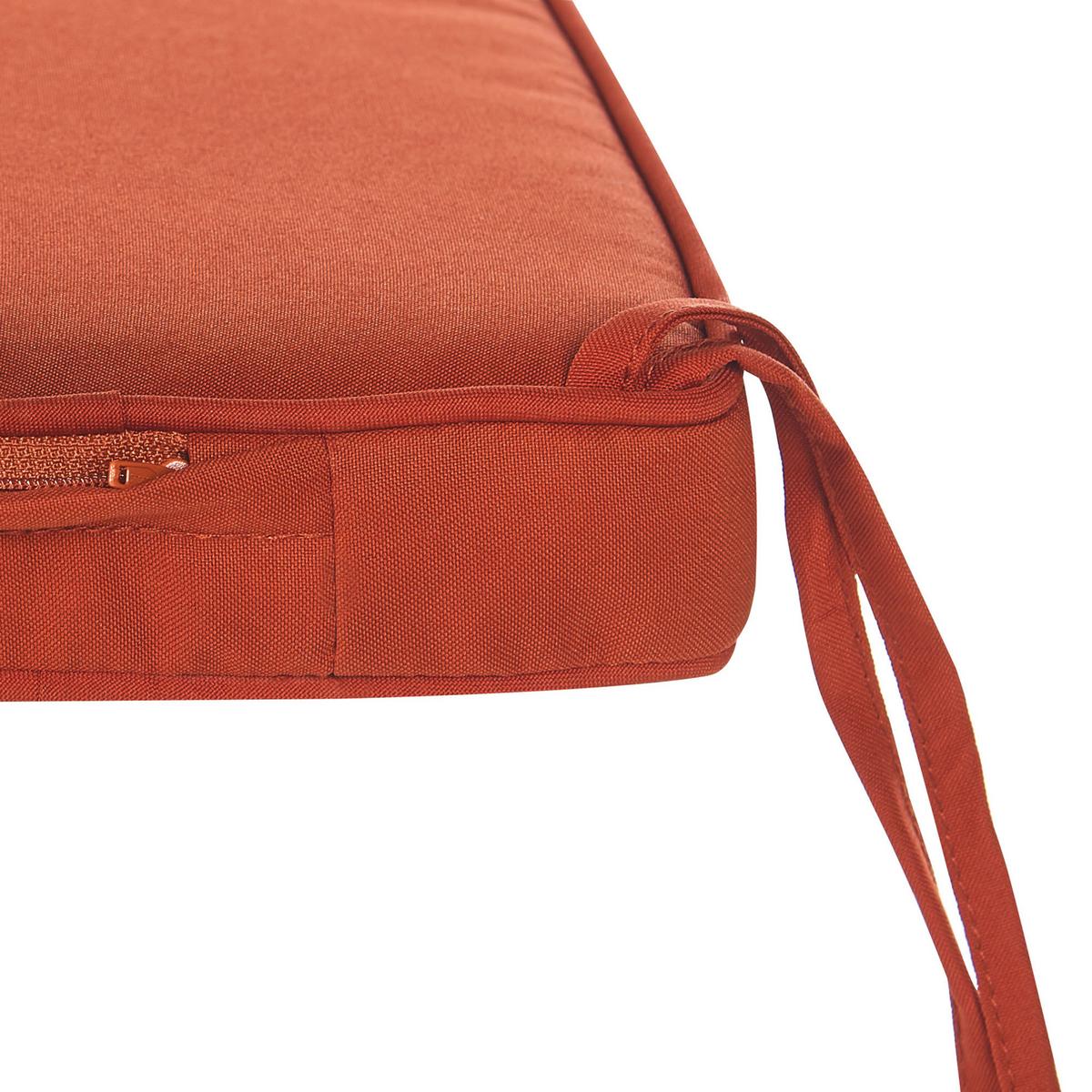 SITZBANKPOLSTER KISSEN Rot Sovana - Rot, Textil (108/5/45cm) - Beliani