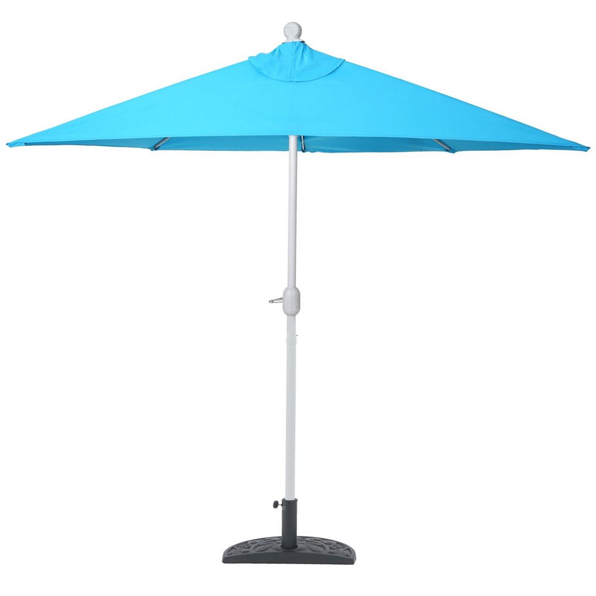 SONNENSCHIRM I HALBRUND UV 50+ Türkis - Türkis, Textil (260/135cm) - MCW