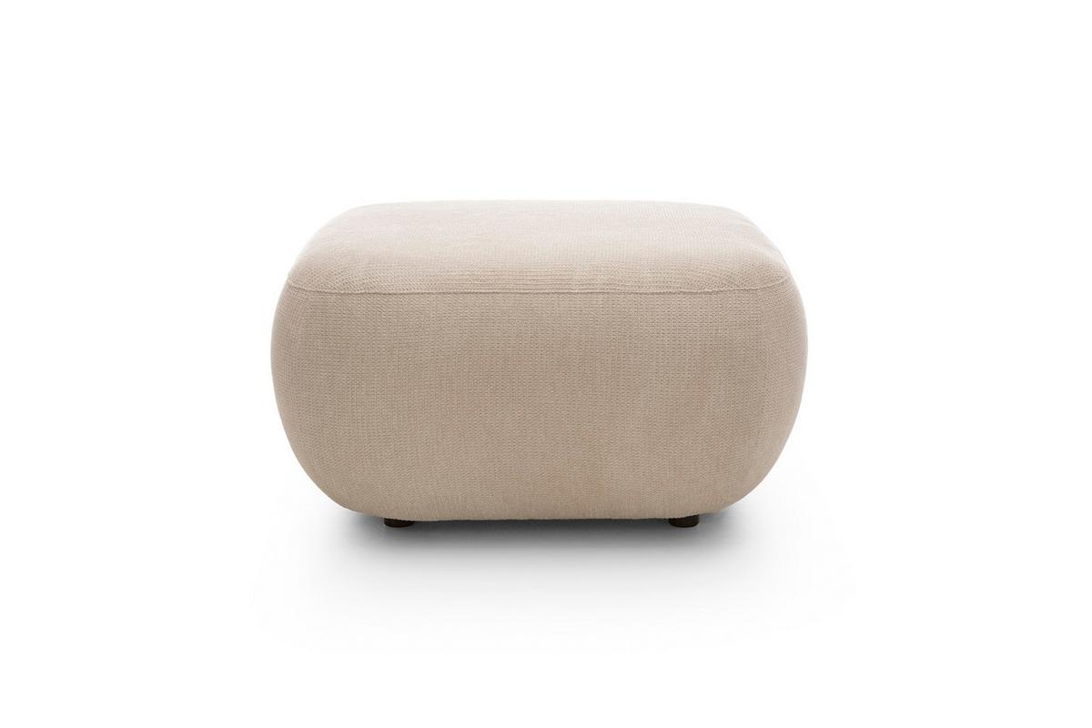 POLSTERHOCKER AMICO Modern Sitzhocker, Fußhocker Beige - Beige, Holzwerkstoff/Kunststoff (75/39/75cm) - MASSENO