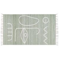 OUTDOOR-TEPPICH Yavu 150/80 cm - Grün, Kunststoff (80/150cm) - Beliani