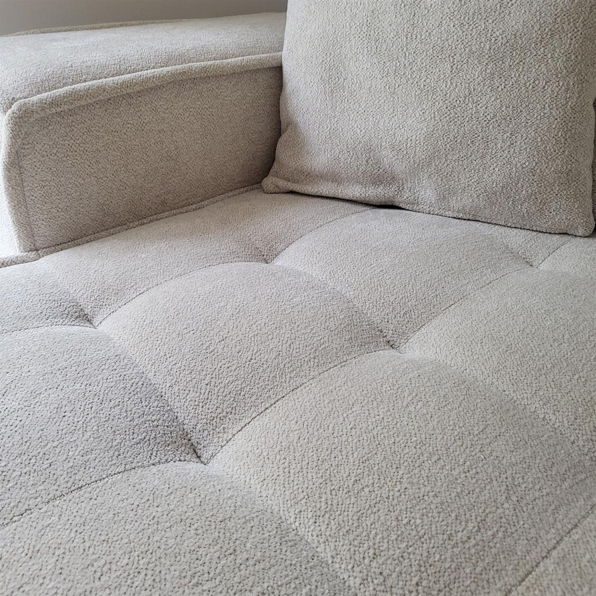 ECKSOFA Sande In Alpine - Hellbraun, Holzwerkstoff/Textil (292/192cm) - Fun Möbel