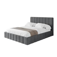 POLSTERBETT mit Bettkasten und Lattenrost, Bett mit Matratze H3/H4 - FINO 180x200 Dunkelgrau - Anthrazit, Holzwerkstoff/Textil (180/200cm) - ALTDECOR