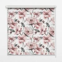 INNENROLLO - Fensterrollo - Rollo - 150x140 cm - Rosa Blüten - Pink, Kunststoff (150/140/0.5cm) - TULUP