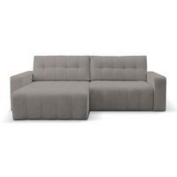 ECKSOFA Maillo Beige Cord - Beige/Schwarz, Kunststoff/Textil (245/143cm) - Selsey