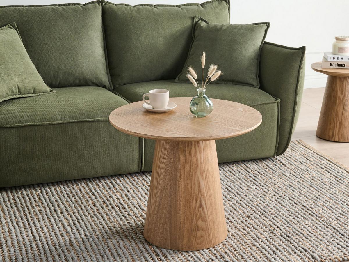 COUCHTISCH Helle Esche Wenlock - Braun, Holz (60/60/51cm) - Beliani