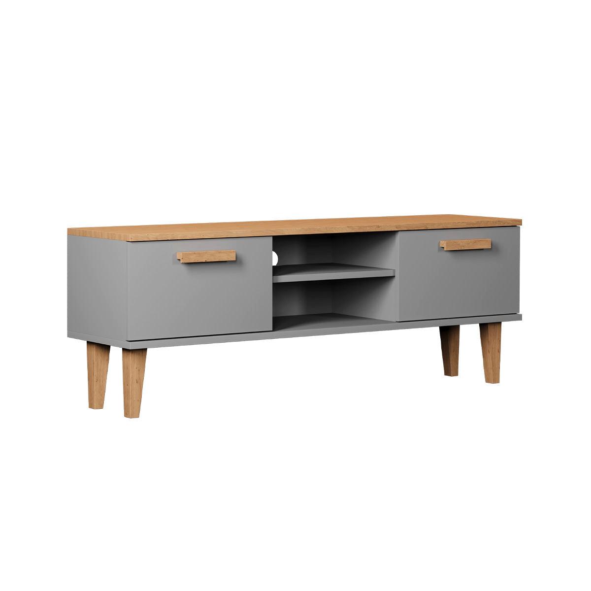 TV-MÖBEL Denver Grau - Grau, Holzwerkstoff (120/47/35cm) - Petits-meubles