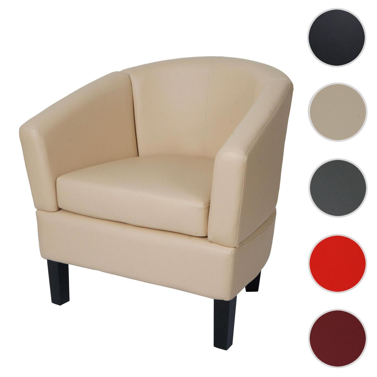 LOUNGE-SESSEL Cremeweiß - Weiß, Textil (72/72/60cm) - MCW