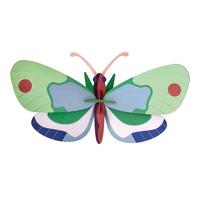 WANDDEKO Waldschmetterling 34/7 cm - Blau/Grün, Wellpappe (34/7/20cm) - Studio Roof