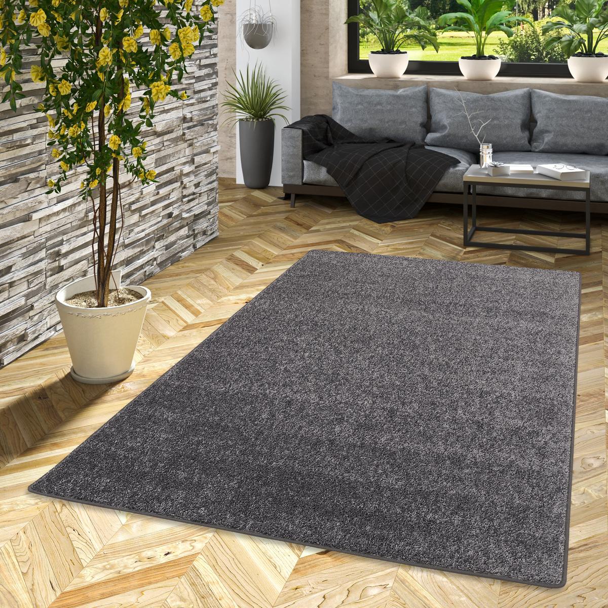 HOCHFLOR LANGFLOR TEPPICH COTTAGE - Grau, Textil (80/160cm) - Snapstyle
