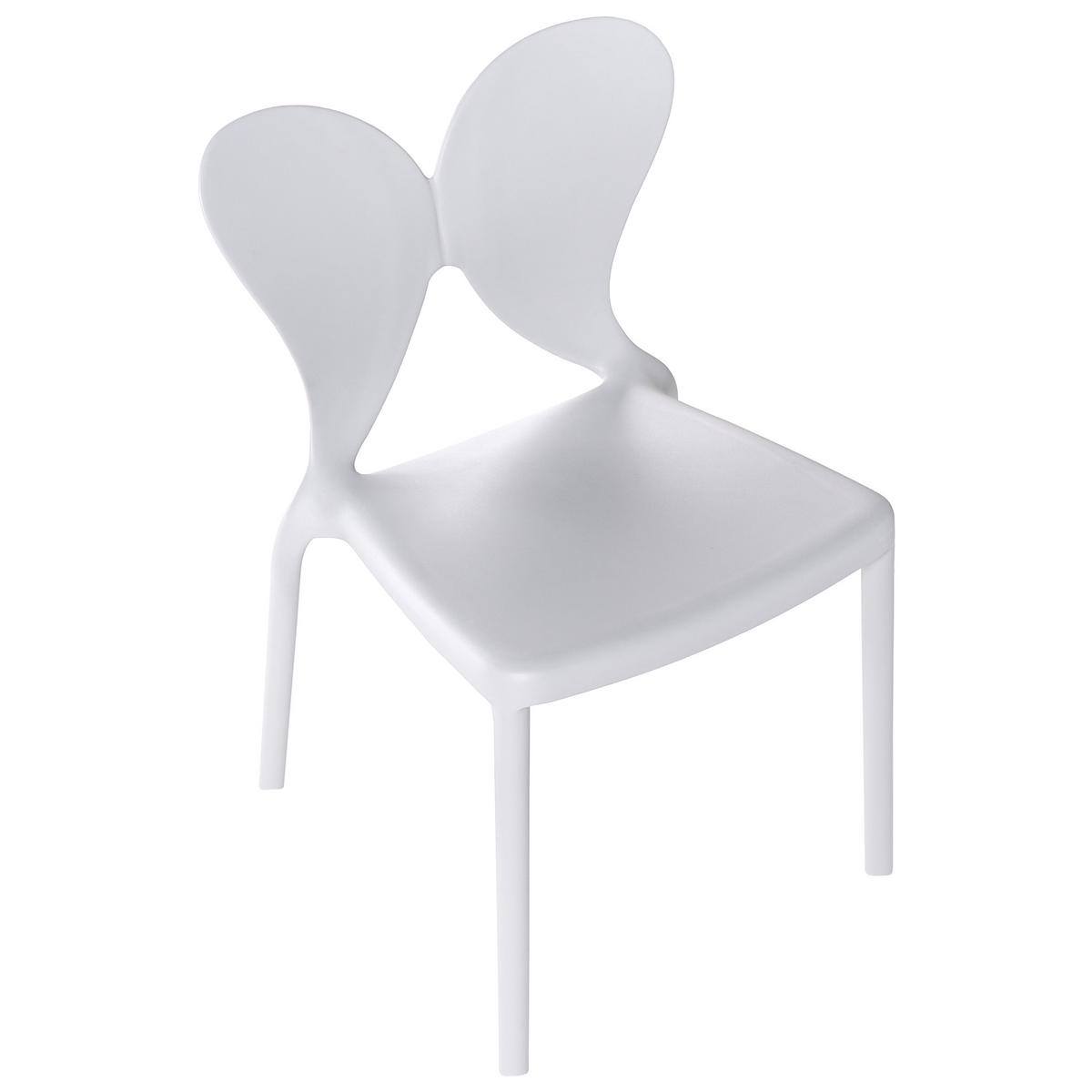 GARTENSTUHL 2er-Set Hellgrau Larissa - Hellgrau, Kunststoff (50/78/48cm) - Beliani