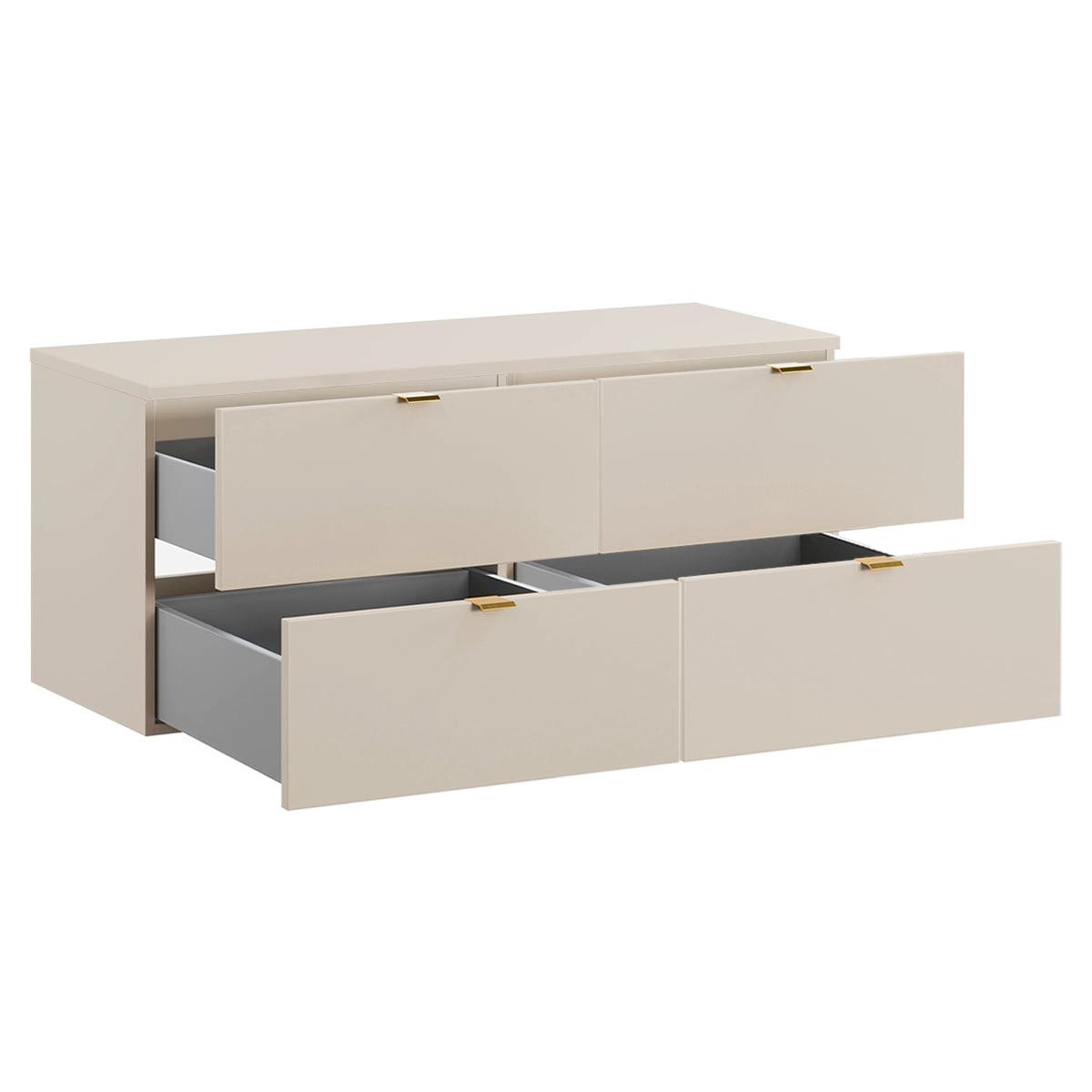 WASCHTISCHUNTERSCHRANK 120.6cm Azel Kaschmir - Beige, Holzwerkstoff (120.6/52/46cm) - Petits-meubles