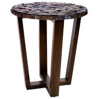 TISCH aus Holz, braun, 36x40cm - Dunkelbraun, Holz (36/36/40cm) - Wanderlust