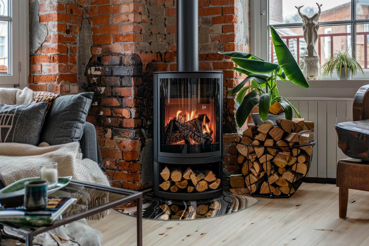 GLASPLATTE für Kamin 100x100 cm - Multicolor, Glas (100/100/0.4cm) - TULUP