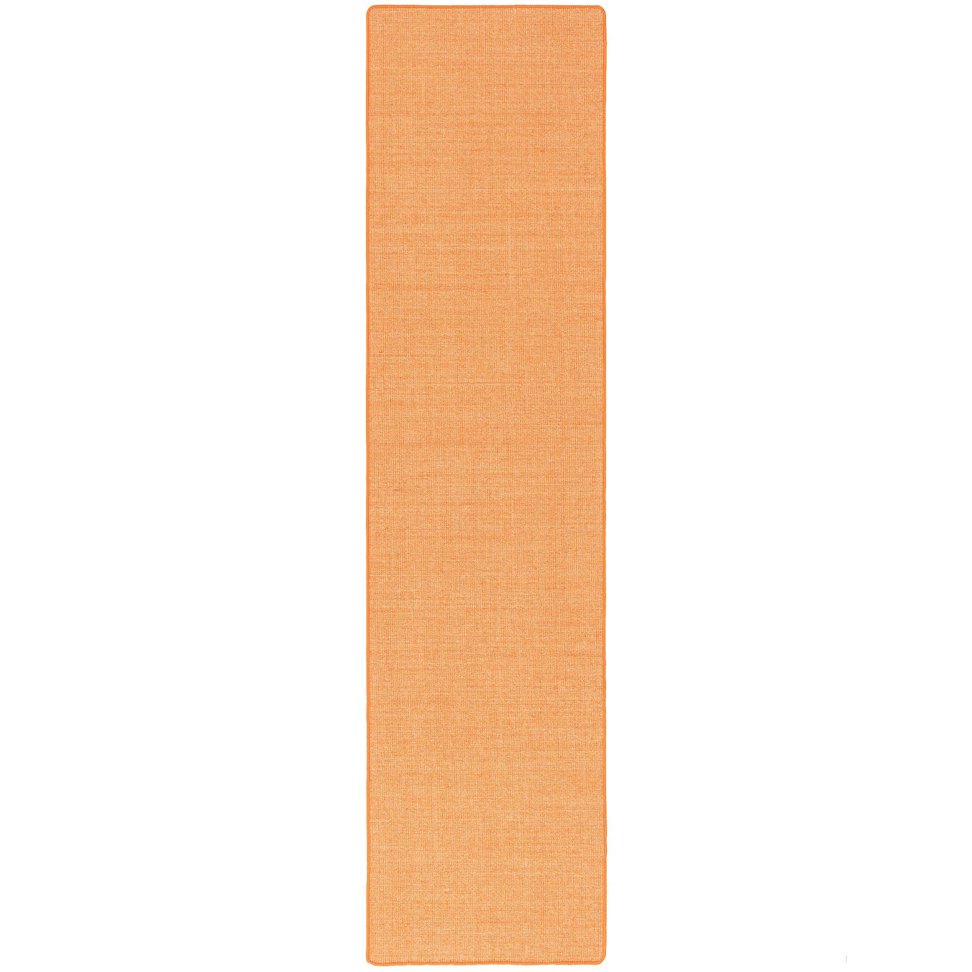 SISAL NATUR LÄUFER TEPPICH - Orange, Textil (80/160cm) - Snapstyle