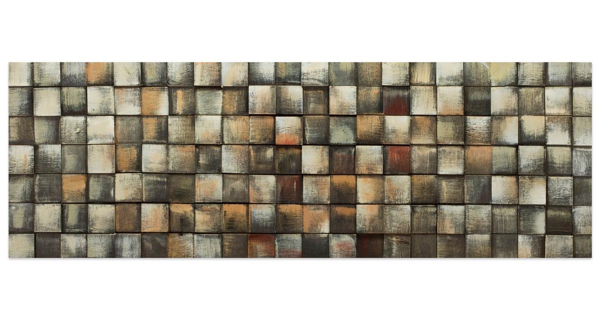 HOLZBILD Beige 144/44 cm - Beige/Braun, Holz (6/44cm) - KUNSTLOFT