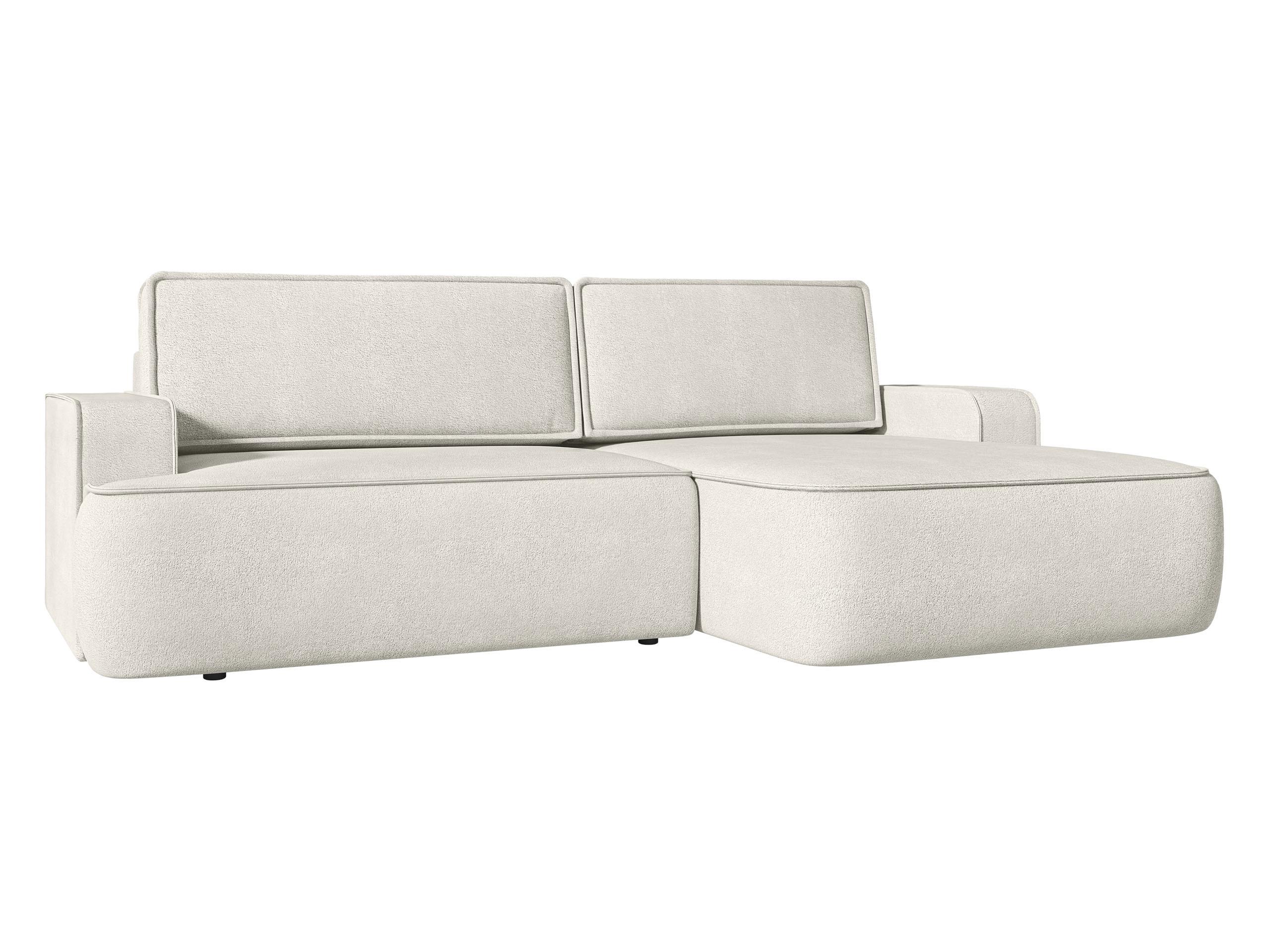 ECKSOFA Mono, Seite: Rechts - Hellbraun/Schwarz, Holz/Kunststoff (260/168cm) - MIRJAN24