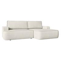 ECKSOFA Mono, Seite: Rechts - Hellbraun/Schwarz, Holz/Kunststoff (260/168cm) - MIRJAN24