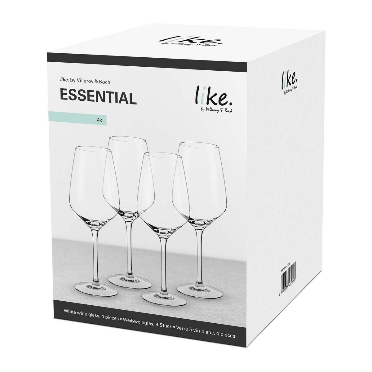 WEISSWEINGLÄSER Essential transparent 120 ml 4er Set - Transparent, Glas (0.12L) - like.Villeroy & Boch