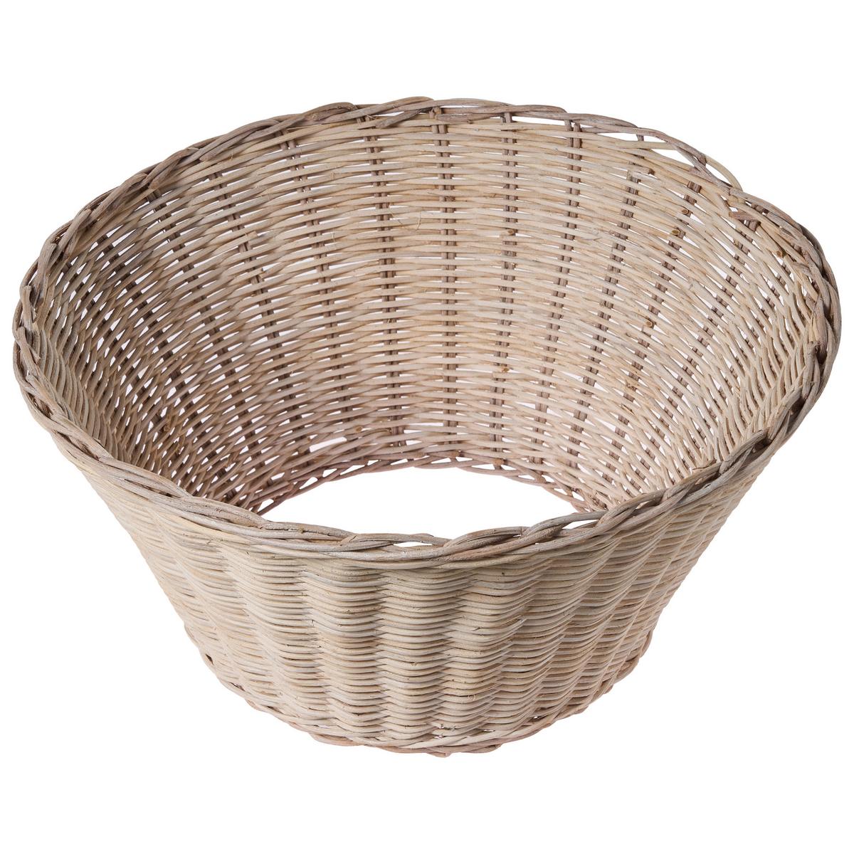 WEIHNACHTSBAUMKRAGEN 24 cm Braun Flocon - Braun, Naturmaterialien (24cm) - Beliani