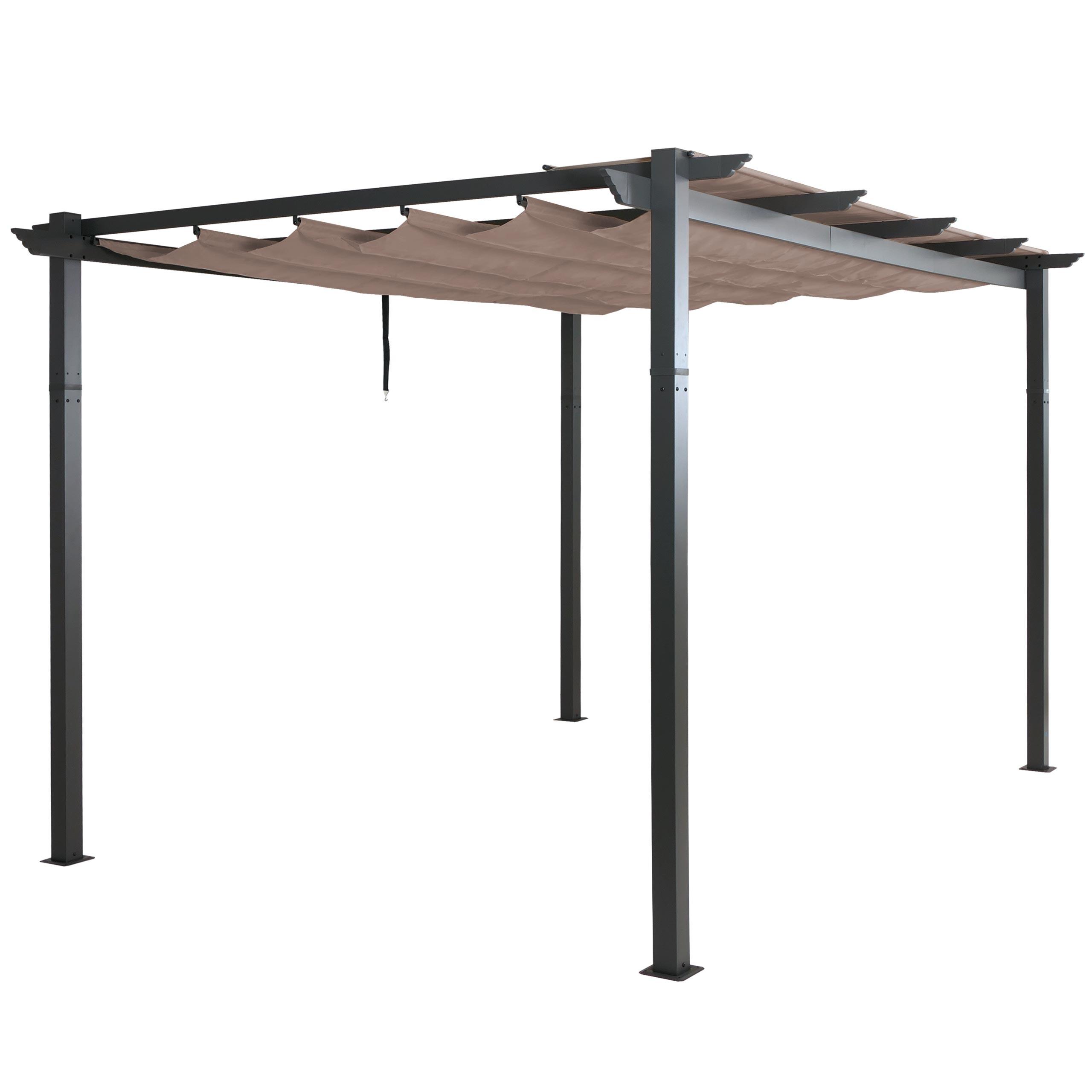 PERGOLA taupe - Taupe, Metall (400/240/300cm) - MCW