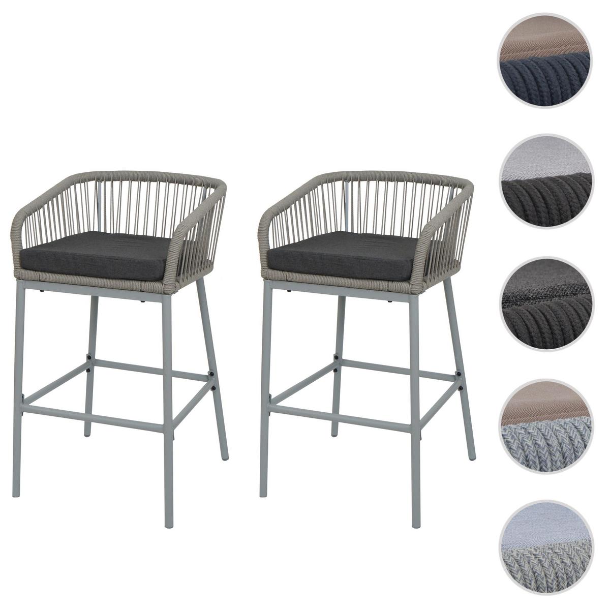 BARHOCKER Hellgrau, Grau - Hellgrau/Grau, Metall (51/92/53cm) - MCW