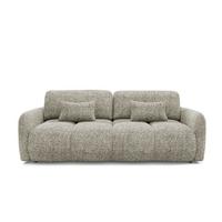 SOFA Vittoria 3 Sitzplätze Grau meliert - Grau, Holz (236/95/121cm) - Petits-meubles