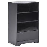 KOMMODE mit 5 Schubladen Schwarz Alberta - Schwarz, Holzwerkstoff (60/94/38cm) - Beliani