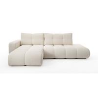 ECKSOFA DUCA L-S Beige Jersey mit Schlaffunktion - Beige, Holz (266.5/266.5cm) - MASSENO