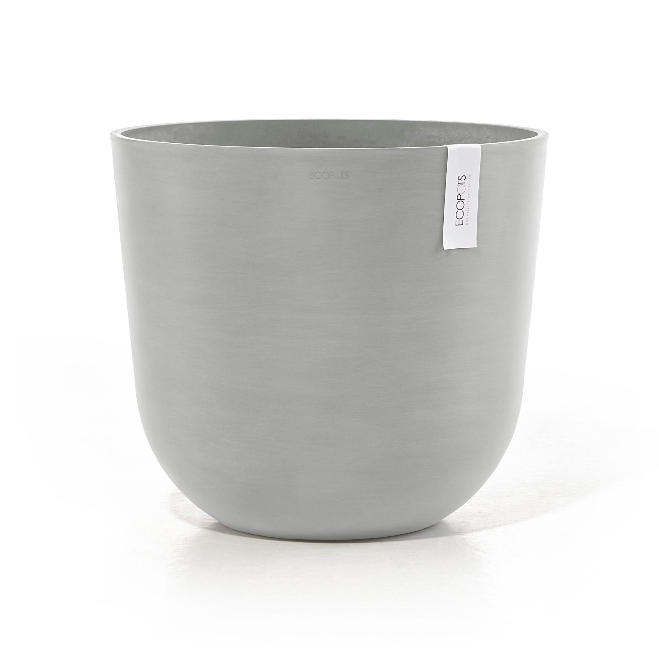 BLUMENTOPF mit Wasserreservoir Oslo 45/39,4 cm Hellgrau - Hellgrau, Kunststoff (45/39.4cm) - Ecopots