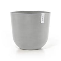 BLUMENTOPF mit Wasserreservoir Oslo 45/39,4 cm Hellgrau - Hellgrau, Kunststoff (45/39.4cm) - Ecopots