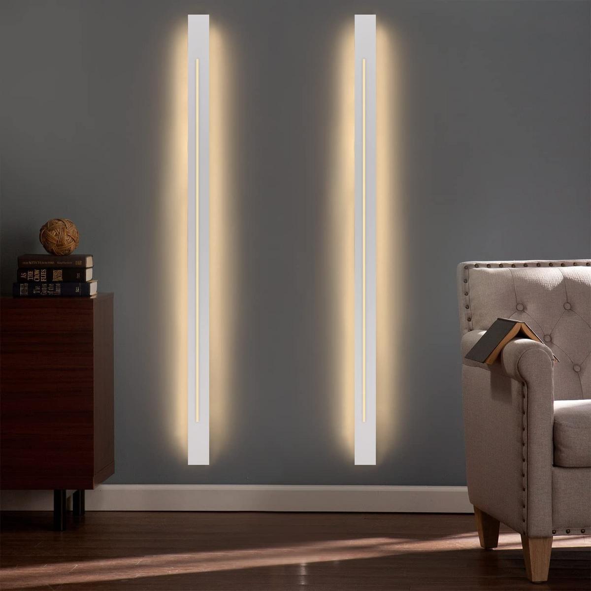 LED WANDLEUCHTE Raum - Weiß, Metall (5/4/100cm) - Nettlife