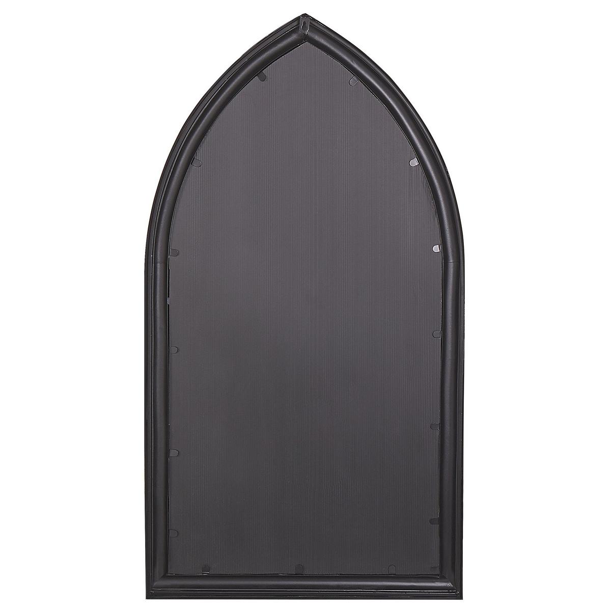 WANDSPIEGEL schwarz Fensteroptik 62/113 cm Trelly - Schwarz, Metall (62/113/5cm) - Beliani