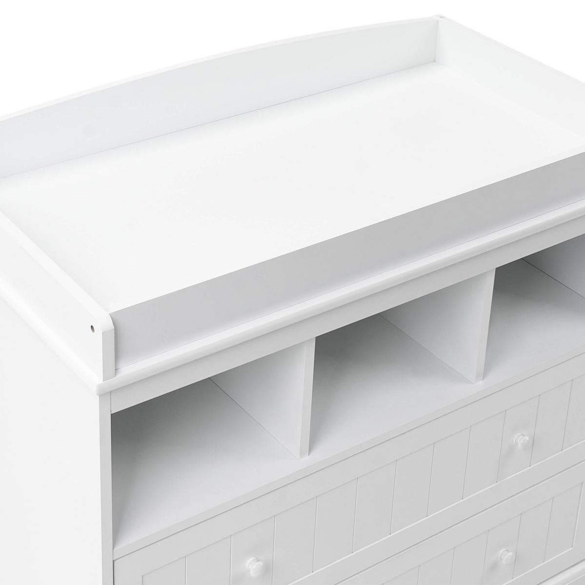 WICKELKOMMODE VIRDEN Weiß - Weiß, Holzwerkstoff (90/86/50cm) - Beliani