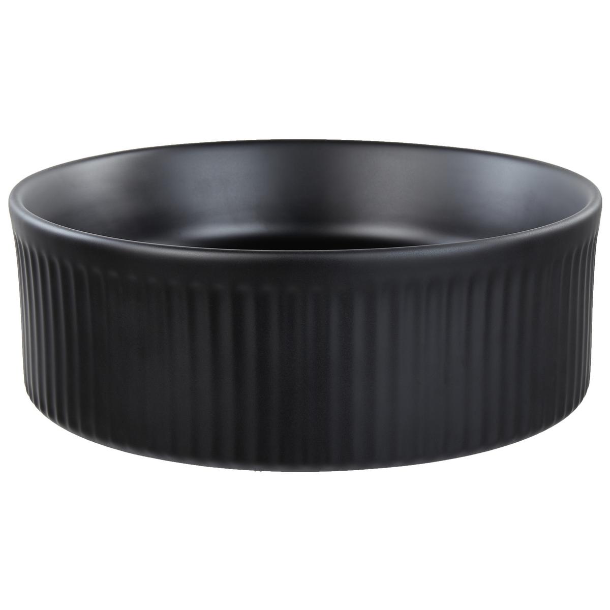 AUFSATZWASCHBECKEN Schwarz 37 cm Keramik Geldo - Schwarz, Keramik (37/13/37cm) - Beliani