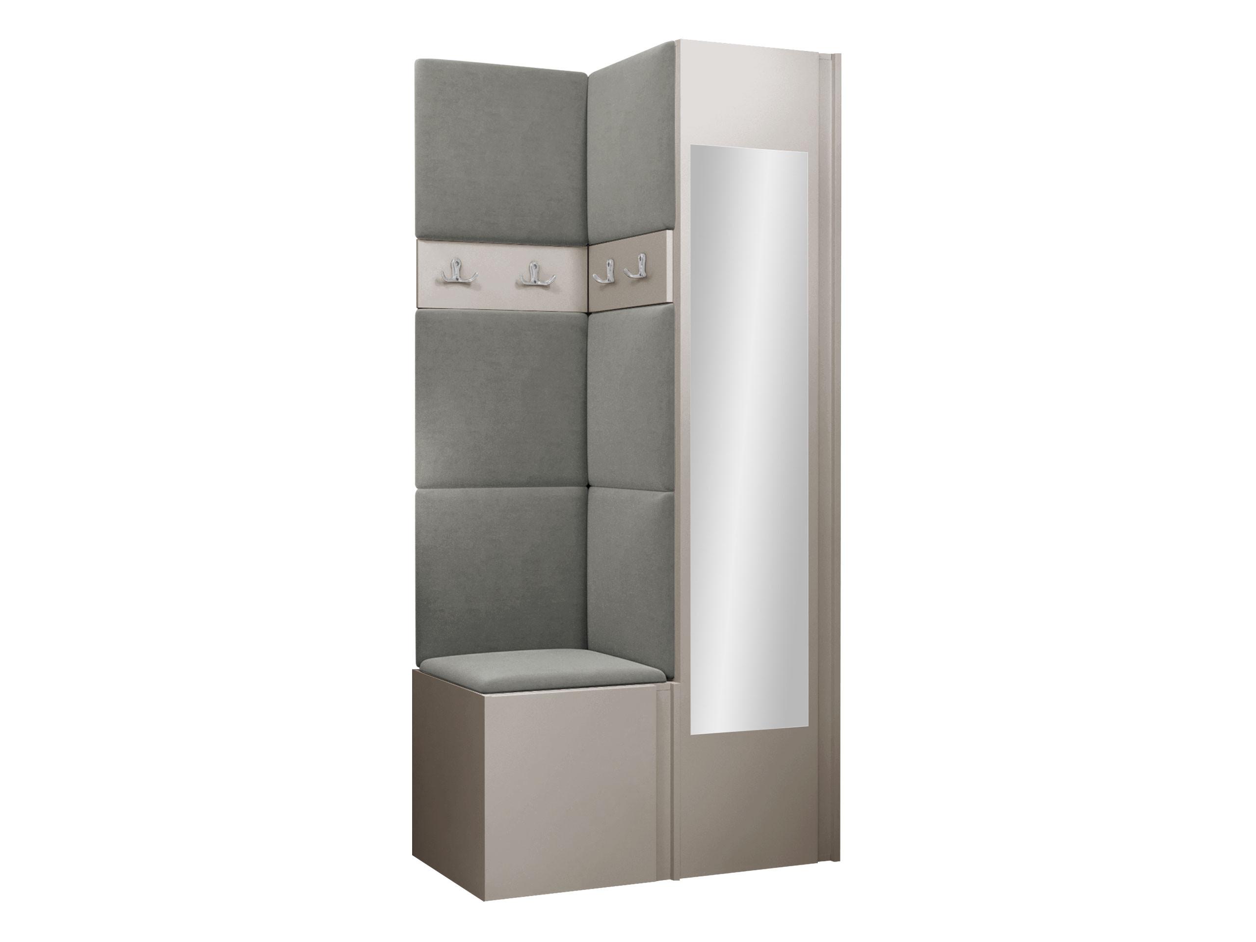 GARDEROBEN-SET Orion XXV - Kaschmir/Grau, Holzwerkstoff/Kunststoff (82/186/46cm) - MIRJAN24