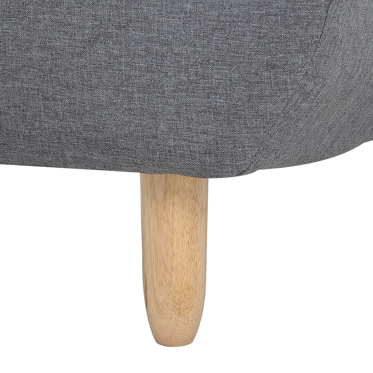 3-SITZER-SCHLAFSOFA dunkelgrau Alsten - Hellbraun/Dunkelgrau, Textil (182/80/83cm) - Beliani