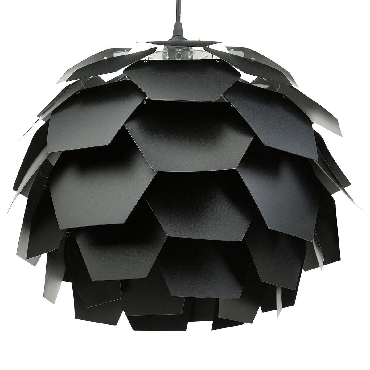 HÄNGELEUCHTE Segre Mini 40/40/165 cm - Schwarz, Kunststoff (40/40/30cm) - Beliani