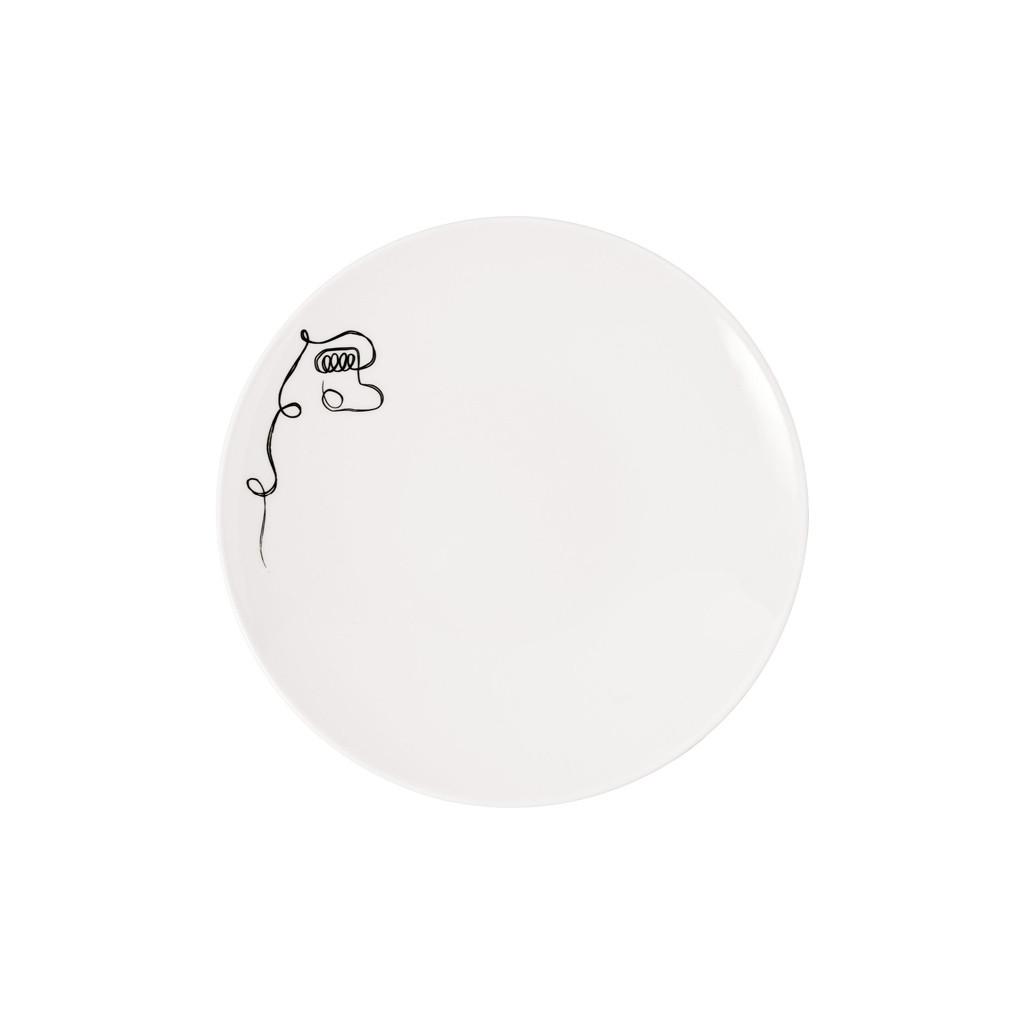 FRÜHSTÜCKSTELLER Statement Lines weiß ø 21,2 cm - Weiß, Keramik (21.2cm) - Villeroy & Boch