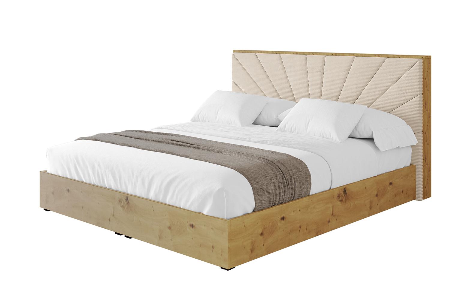 POLSTERBETT mit Bettkasten und Lattenrost, Boxbett ohne Matratze - ENZO6 180x200 Beige - Creme, Holzwerkstoff/Textil (180/200cm) - ALTDECOR