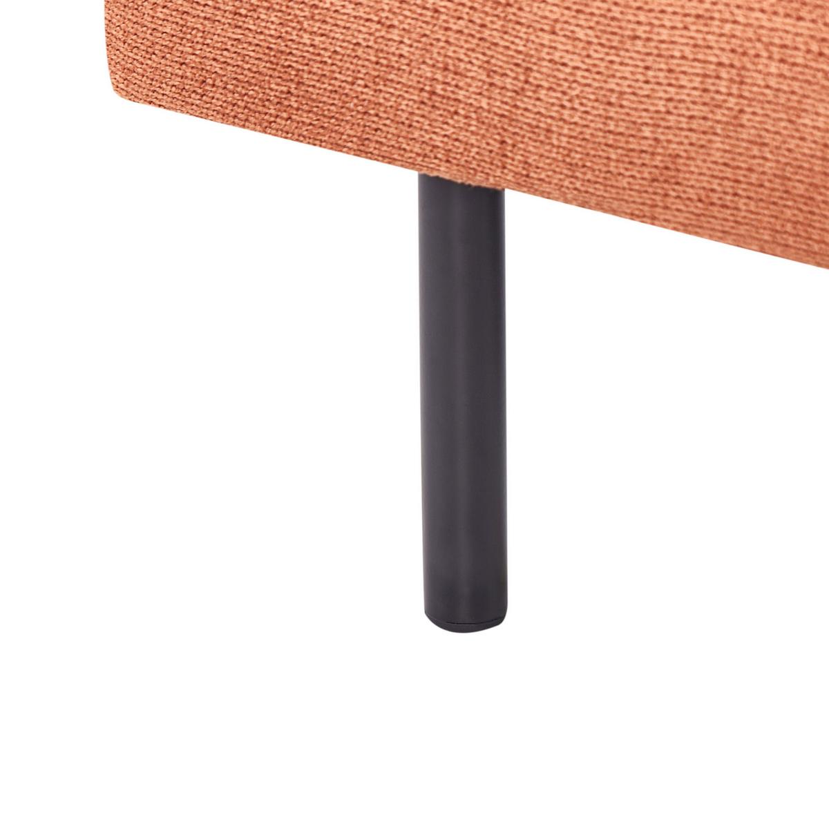 OTTOMANE Chenillegewebe Goldbraun Vinterbro - Goldfarben, Textil (70/44/70cm) - Beliani